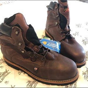 Thorogood Boots 6" leather steel toe size 13